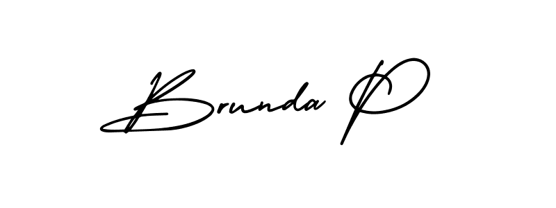 if you are searching for the best signature style for your name Brunda P. so please give up your signature search. here we have designed multiple signature styles  using AmerikaSignatureDemo-Regular. Brunda P signature style 3 images and pictures png