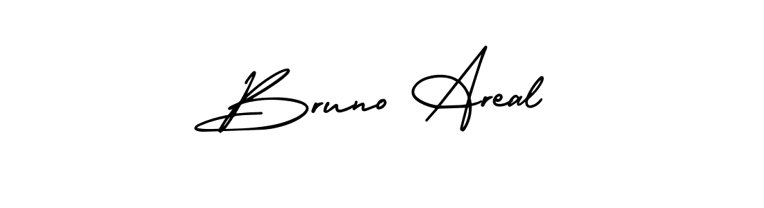 Make a beautiful signature design for name Bruno Areal. With this signature (AmerikaSignatureDemo-Regular) style, you can create a handwritten signature for free. Bruno Areal signature style 3 images and pictures png