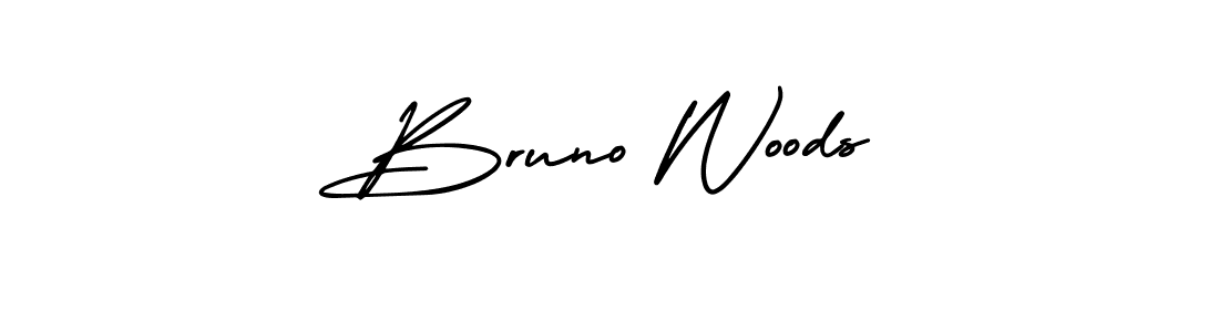 Create a beautiful signature design for name Bruno Woods. With this signature (AmerikaSignatureDemo-Regular) fonts, you can make a handwritten signature for free. Bruno Woods signature style 3 images and pictures png
