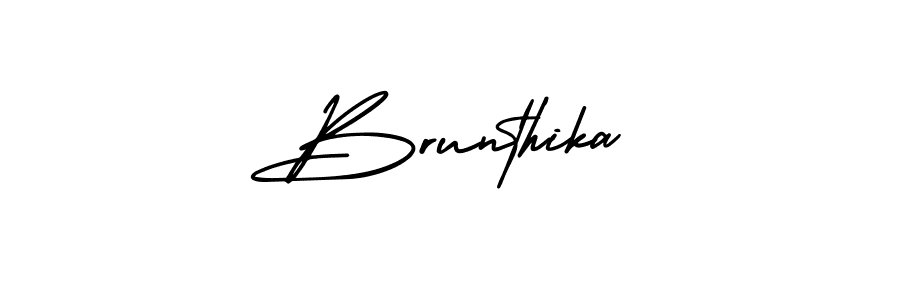 Also You can easily find your signature by using the search form. We will create Brunthika name handwritten signature images for you free of cost using AmerikaSignatureDemo-Regular sign style. Brunthika signature style 3 images and pictures png