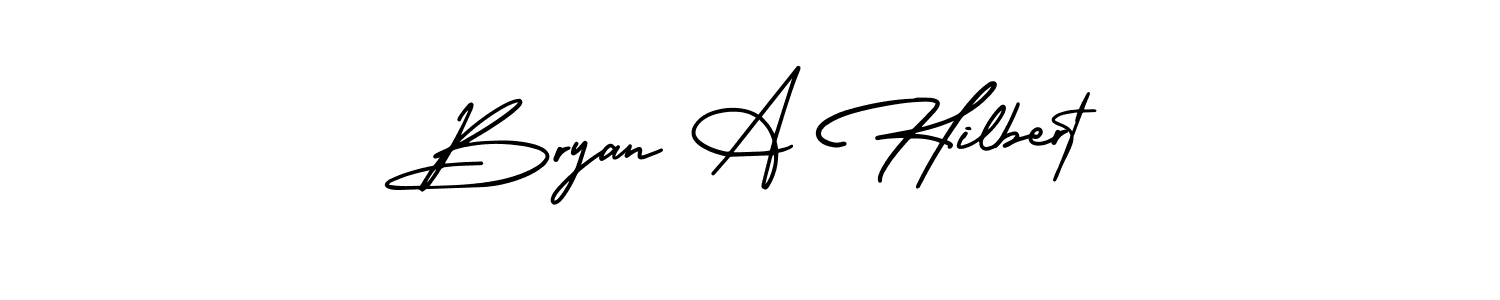 How to make Bryan A Hilbert name signature. Use AmerikaSignatureDemo-Regular style for creating short signs online. This is the latest handwritten sign. Bryan A Hilbert signature style 3 images and pictures png