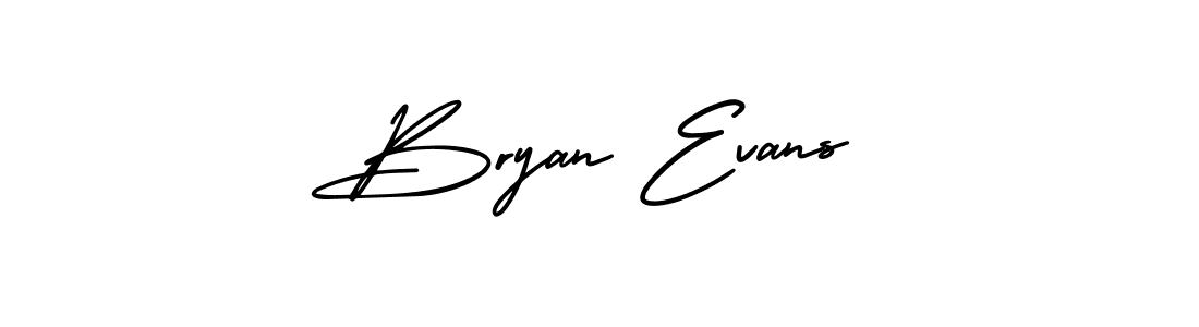 How to make Bryan Evans name signature. Use AmerikaSignatureDemo-Regular style for creating short signs online. This is the latest handwritten sign. Bryan Evans signature style 3 images and pictures png