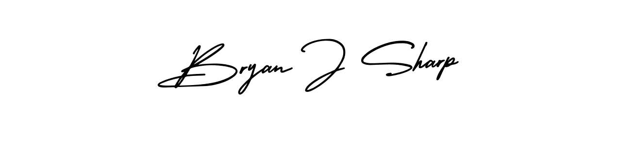 This is the best signature style for the Bryan J Sharp name. Also you like these signature font (AmerikaSignatureDemo-Regular). Mix name signature. Bryan J Sharp signature style 3 images and pictures png