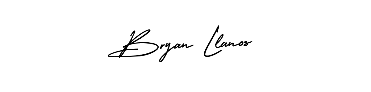 Also You can easily find your signature by using the search form. We will create Bryan Llanos name handwritten signature images for you free of cost using AmerikaSignatureDemo-Regular sign style. Bryan Llanos signature style 3 images and pictures png