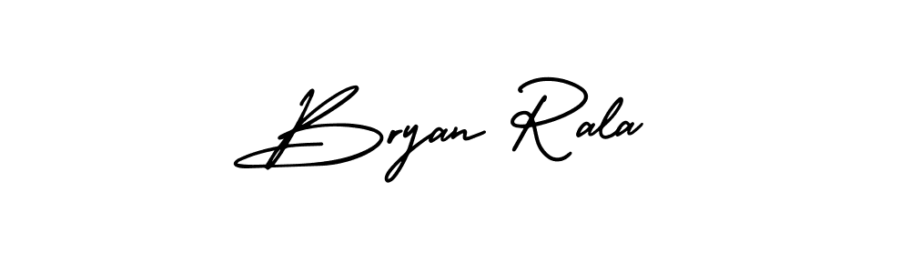 Use a signature maker to create a handwritten signature online. With this signature software, you can design (AmerikaSignatureDemo-Regular) your own signature for name Bryan Rala. Bryan Rala signature style 3 images and pictures png