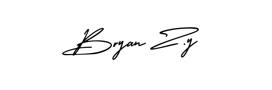 AmerikaSignatureDemo-Regular is a professional signature style that is perfect for those who want to add a touch of class to their signature. It is also a great choice for those who want to make their signature more unique. Get Bryan Z.y name to fancy signature for free. Bryan Z.y signature style 3 images and pictures png