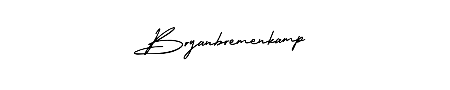 Make a beautiful signature design for name Bryanbremenkamp. With this signature (AmerikaSignatureDemo-Regular) style, you can create a handwritten signature for free. Bryanbremenkamp signature style 3 images and pictures png