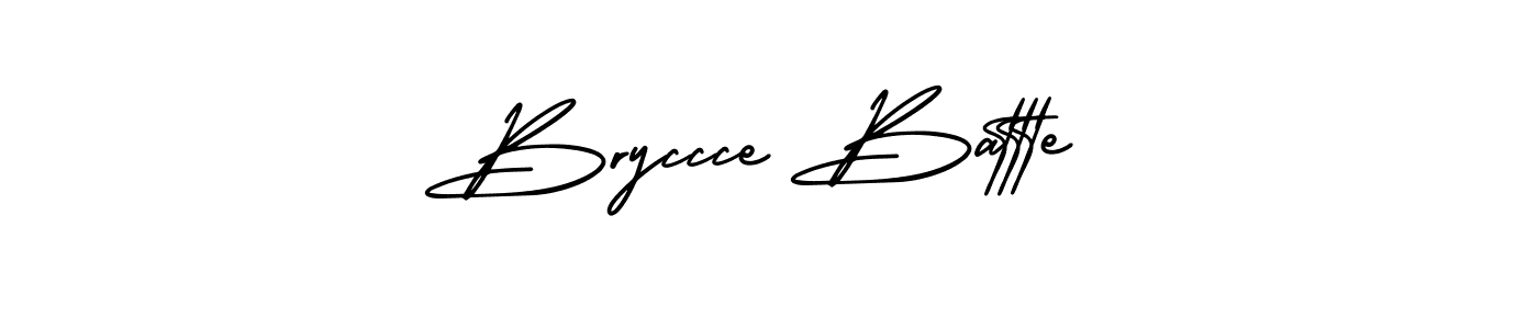 Bryccce Battte stylish signature style. Best Handwritten Sign (AmerikaSignatureDemo-Regular) for my name. Handwritten Signature Collection Ideas for my name Bryccce Battte. Bryccce Battte signature style 3 images and pictures png