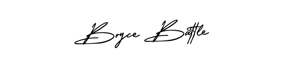 Design your own signature with our free online signature maker. With this signature software, you can create a handwritten (AmerikaSignatureDemo-Regular) signature for name Bryce Battle. Bryce Battle signature style 3 images and pictures png