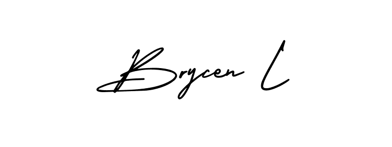 How to make Brycen L signature? AmerikaSignatureDemo-Regular is a professional autograph style. Create handwritten signature for Brycen L name. Brycen L signature style 3 images and pictures png