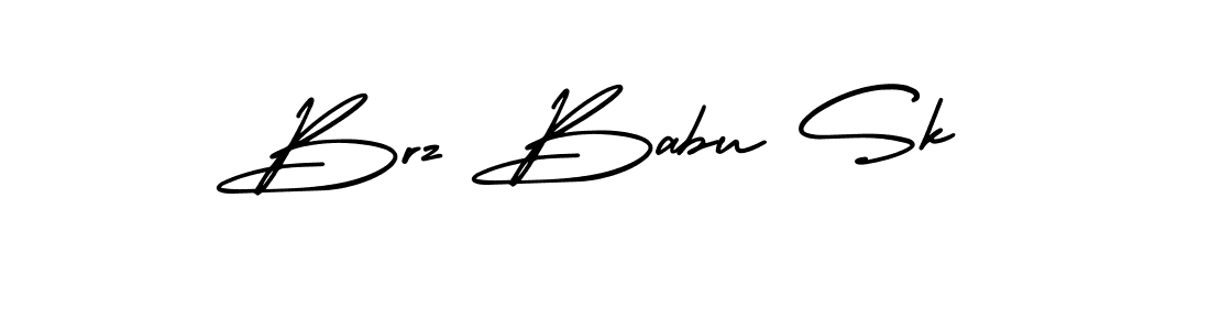 How to Draw Brz Babu Sk signature style? AmerikaSignatureDemo-Regular is a latest design signature styles for name Brz Babu Sk. Brz Babu Sk signature style 3 images and pictures png