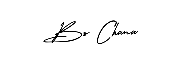 Design your own signature with our free online signature maker. With this signature software, you can create a handwritten (AmerikaSignatureDemo-Regular) signature for name Bs Chana. Bs Chana signature style 3 images and pictures png