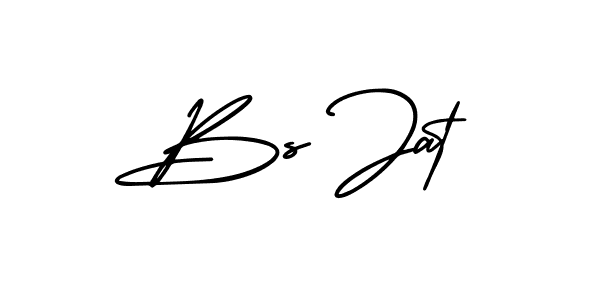 Also You can easily find your signature by using the search form. We will create Bs Jat name handwritten signature images for you free of cost using AmerikaSignatureDemo-Regular sign style. Bs Jat signature style 3 images and pictures png
