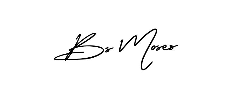 Make a beautiful signature design for name Bs Moses. Use this online signature maker to create a handwritten signature for free. Bs Moses signature style 3 images and pictures png