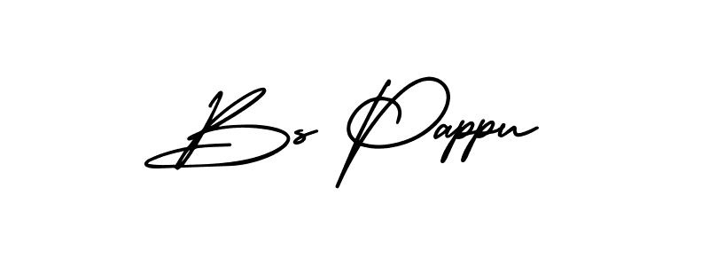 Make a beautiful signature design for name Bs Pappu. With this signature (AmerikaSignatureDemo-Regular) style, you can create a handwritten signature for free. Bs Pappu signature style 3 images and pictures png