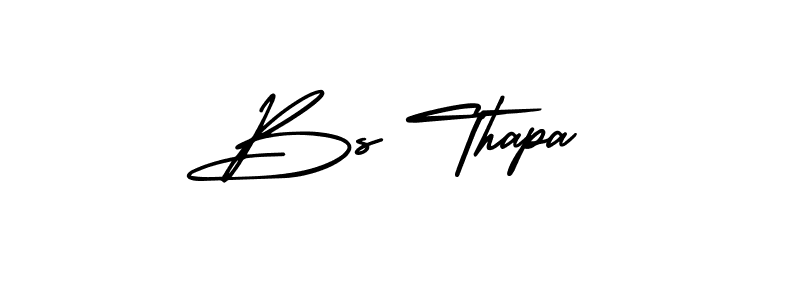 How to make Bs Thapa signature? AmerikaSignatureDemo-Regular is a professional autograph style. Create handwritten signature for Bs Thapa name. Bs Thapa signature style 3 images and pictures png
