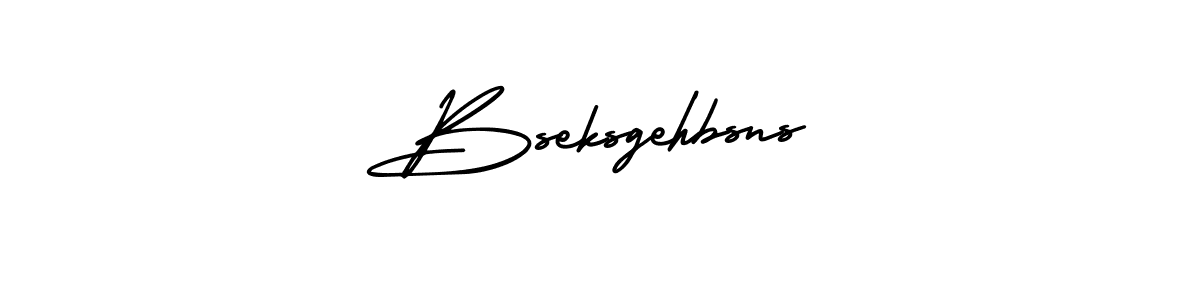 Make a beautiful signature design for name Bseksgehbsns. With this signature (AmerikaSignatureDemo-Regular) style, you can create a handwritten signature for free. Bseksgehbsns signature style 3 images and pictures png
