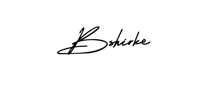 Bshirke stylish signature style. Best Handwritten Sign (AmerikaSignatureDemo-Regular) for my name. Handwritten Signature Collection Ideas for my name Bshirke. Bshirke signature style 3 images and pictures png
