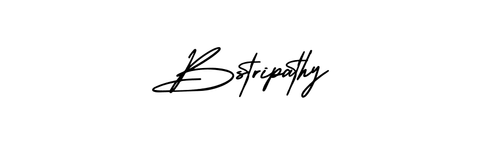 Design your own signature with our free online signature maker. With this signature software, you can create a handwritten (AmerikaSignatureDemo-Regular) signature for name Bstripathy. Bstripathy signature style 3 images and pictures png