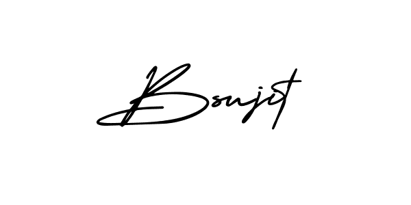 It looks lik you need a new signature style for name Bsujit. Design unique handwritten (AmerikaSignatureDemo-Regular) signature with our free signature maker in just a few clicks. Bsujit signature style 3 images and pictures png