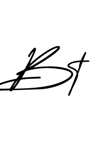 Make a beautiful signature design for name Bt. With this signature (AmerikaSignatureDemo-Regular) style, you can create a handwritten signature for free. Bt signature style 3 images and pictures png