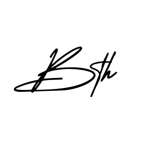 The best way (AmerikaSignatureDemo-Regular) to make a short signature is to pick only two or three words in your name. The name Bth include a total of six letters. For converting this name. Bth signature style 3 images and pictures png