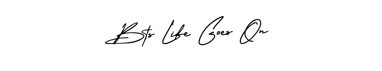 Best and Professional Signature Style for Bts Life Goes On. AmerikaSignatureDemo-Regular Best Signature Style Collection. Bts Life Goes On signature style 3 images and pictures png