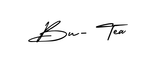 Bu- Tea stylish signature style. Best Handwritten Sign (AmerikaSignatureDemo-Regular) for my name. Handwritten Signature Collection Ideas for my name Bu- Tea. Bu- Tea signature style 3 images and pictures png