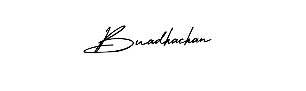 Create a beautiful signature design for name Buadhachan. With this signature (AmerikaSignatureDemo-Regular) fonts, you can make a handwritten signature for free. Buadhachan signature style 3 images and pictures png