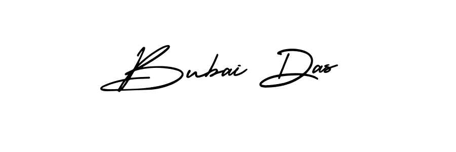 How to make Bubai Das name signature. Use AmerikaSignatureDemo-Regular style for creating short signs online. This is the latest handwritten sign. Bubai Das signature style 3 images and pictures png