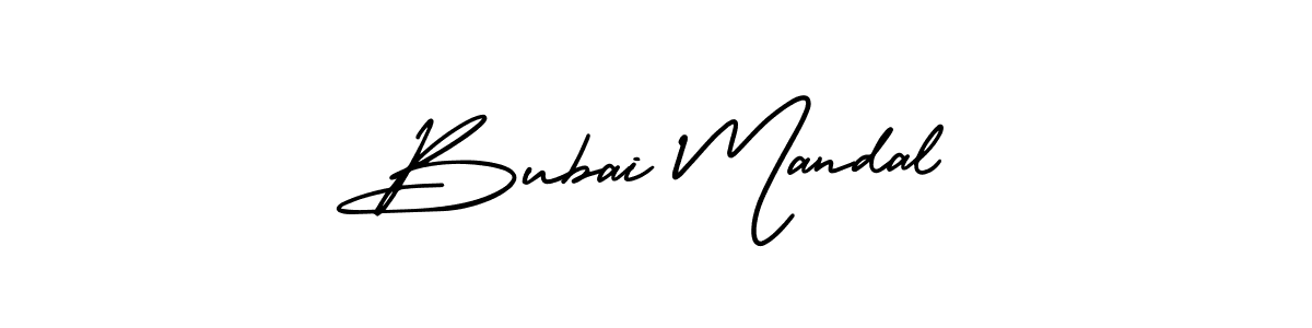 How to make Bubai Mandal signature? AmerikaSignatureDemo-Regular is a professional autograph style. Create handwritten signature for Bubai Mandal name. Bubai Mandal signature style 3 images and pictures png
