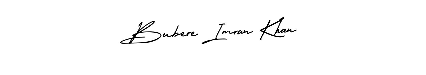 Make a beautiful signature design for name Bubere Imran Khan. With this signature (AmerikaSignatureDemo-Regular) style, you can create a handwritten signature for free. Bubere Imran Khan signature style 3 images and pictures png