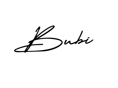 Design your own signature with our free online signature maker. With this signature software, you can create a handwritten (AmerikaSignatureDemo-Regular) signature for name Bubi. Bubi signature style 3 images and pictures png