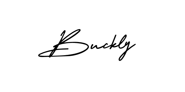 Use a signature maker to create a handwritten signature online. With this signature software, you can design (AmerikaSignatureDemo-Regular) your own signature for name Buckly. Buckly signature style 3 images and pictures png