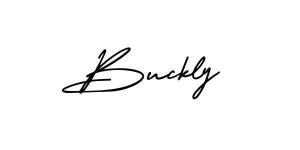 Buckly stylish signature style. Best Handwritten Sign (AmerikaSignatureDemo-Regular) for my name. Handwritten Signature Collection Ideas for my name Buckly. Buckly signature style 3 images and pictures png
