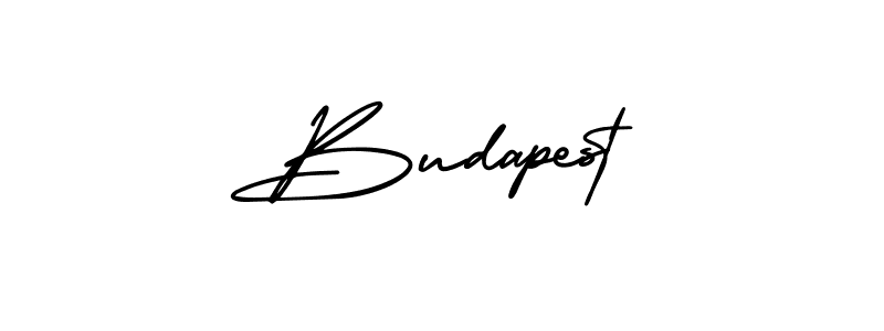 You should practise on your own different ways (AmerikaSignatureDemo-Regular) to write your name (Budapest) in signature. don't let someone else do it for you. Budapest signature style 3 images and pictures png