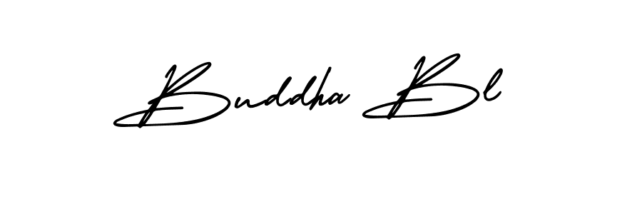 Design your own signature with our free online signature maker. With this signature software, you can create a handwritten (AmerikaSignatureDemo-Regular) signature for name Buddha Bl. Buddha Bl signature style 3 images and pictures png