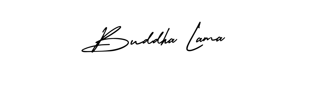 Buddha Lama stylish signature style. Best Handwritten Sign (AmerikaSignatureDemo-Regular) for my name. Handwritten Signature Collection Ideas for my name Buddha Lama. Buddha Lama signature style 3 images and pictures png