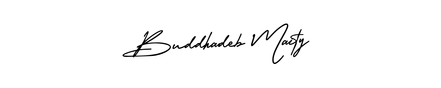 Design your own signature with our free online signature maker. With this signature software, you can create a handwritten (AmerikaSignatureDemo-Regular) signature for name Buddhadeb Maity. Buddhadeb Maity signature style 3 images and pictures png