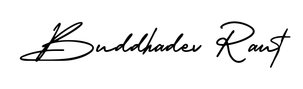 You can use this online signature creator to create a handwritten signature for the name Buddhadev Raut. This is the best online autograph maker. Buddhadev Raut signature style 3 images and pictures png