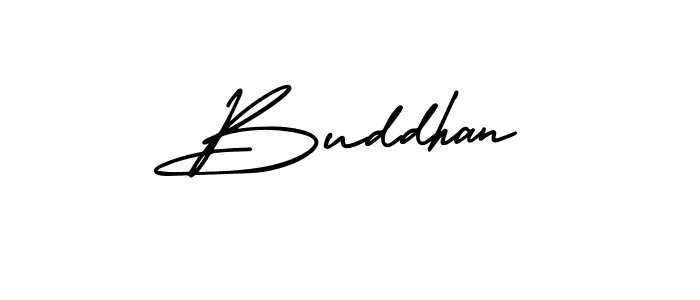 Make a beautiful signature design for name Buddhan. With this signature (AmerikaSignatureDemo-Regular) style, you can create a handwritten signature for free. Buddhan signature style 3 images and pictures png