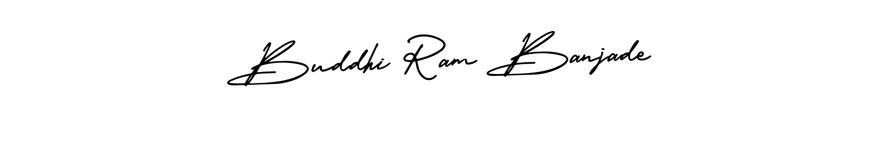 Use a signature maker to create a handwritten signature online. With this signature software, you can design (AmerikaSignatureDemo-Regular) your own signature for name Buddhi Ram Banjade. Buddhi Ram Banjade signature style 3 images and pictures png