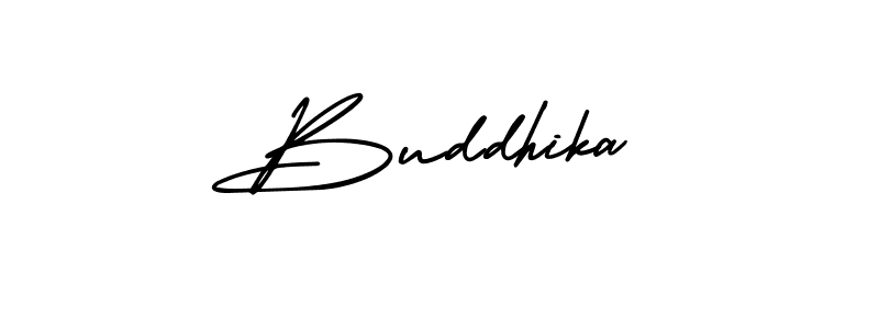 You should practise on your own different ways (AmerikaSignatureDemo-Regular) to write your name (Buddhika) in signature. don't let someone else do it for you. Buddhika signature style 3 images and pictures png