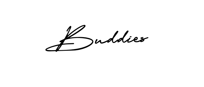 Create a beautiful signature design for name Buddies. With this signature (AmerikaSignatureDemo-Regular) fonts, you can make a handwritten signature for free. Buddies signature style 3 images and pictures png