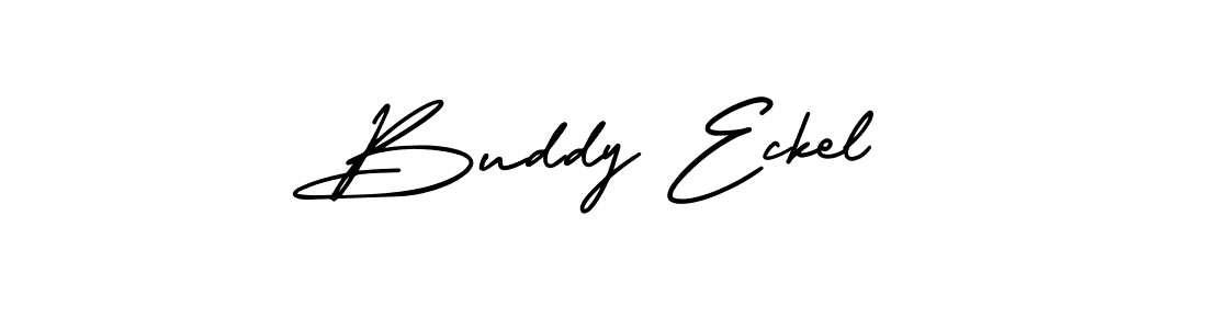 How to make Buddy Eckel signature? AmerikaSignatureDemo-Regular is a professional autograph style. Create handwritten signature for Buddy Eckel name. Buddy Eckel signature style 3 images and pictures png