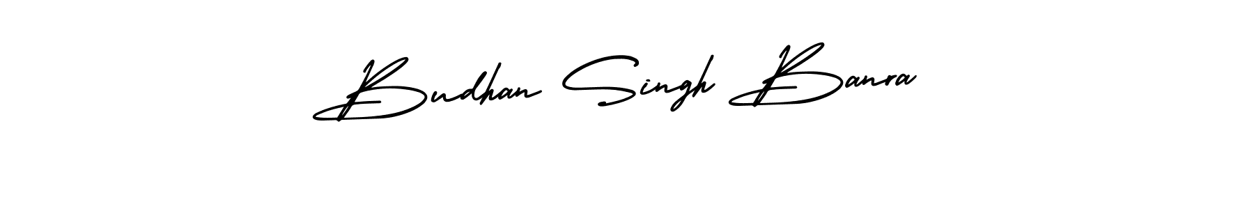 Make a beautiful signature design for name Budhan Singh Banra. With this signature (AmerikaSignatureDemo-Regular) style, you can create a handwritten signature for free. Budhan Singh Banra signature style 3 images and pictures png