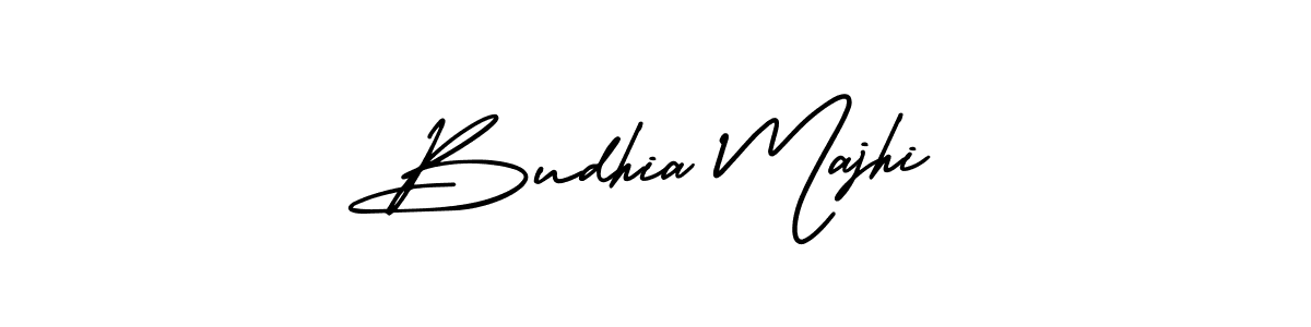 Make a beautiful signature design for name Budhia Majhi. With this signature (AmerikaSignatureDemo-Regular) style, you can create a handwritten signature for free. Budhia Majhi signature style 3 images and pictures png