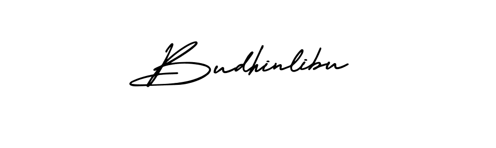 This is the best signature style for the Budhinlibu name. Also you like these signature font (AmerikaSignatureDemo-Regular). Mix name signature. Budhinlibu signature style 3 images and pictures png