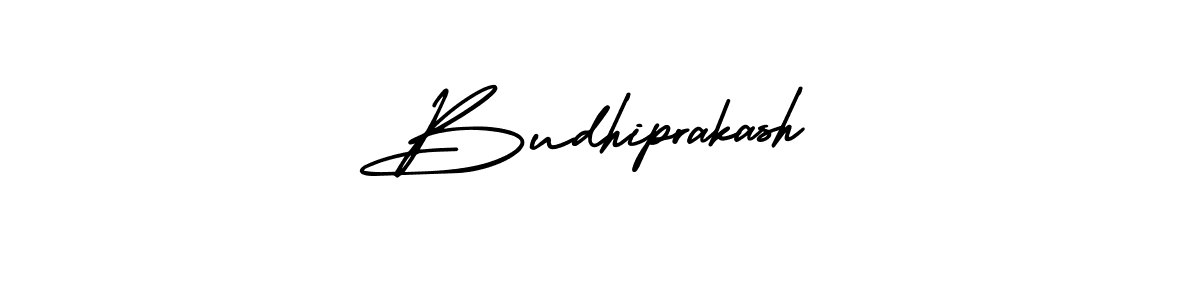 Budhiprakash stylish signature style. Best Handwritten Sign (AmerikaSignatureDemo-Regular) for my name. Handwritten Signature Collection Ideas for my name Budhiprakash. Budhiprakash signature style 3 images and pictures png