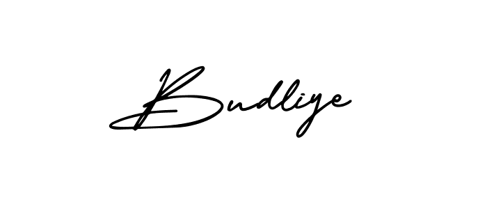 Design your own signature with our free online signature maker. With this signature software, you can create a handwritten (AmerikaSignatureDemo-Regular) signature for name Budliye. Budliye signature style 3 images and pictures png